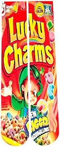 Mens Crazy Unisex Novelty Funny 3D Print Colorful Sport Crew Tube Gift Socks (Lucky Charms)