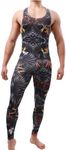 Juflam Men's Fashion Printed One Pi