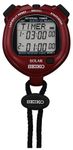 Seiko S062 Solar Power Stopwatch/Interval Timer (Red)