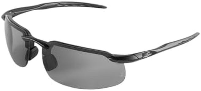 Bullhead Safety Swordfish Transition Safety Glasses with Polarized Anti Fog Lenses, Indoor/Outdoor Use, ANSI Z87+, Anti-Scratch Coating and UV Light Protection, Matte Black Frame