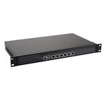 1U Rackmount Firewall, VPN, Network Appliance, Router PC, Intel N5105, HUNSN RS06k, AES-NI, 6 x Intel I226-V 2.5Gbe, 2 x USB, COM, VGA, SIM Slot, Barebone, NO RAM, NO Storage, NO System