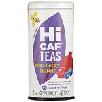 The Republic Of Tea Hicaf Pom-Berry Black Tea, 50 Tea Bags, High Caffeine Pomegranate Blueberry Tea