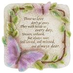 MyGift Memorial Verse Resin Garden Stepping Stone/Wall Hanging Art Decor