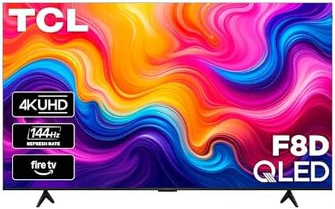 TCL 85 Inch F8D Series 4K QLED with Dolby Vision HDR & Dolby Atmos Smart TV with Fire TV, Alexa+, 144Hz Refresh Rate, Game Accelerator 288, High Brightness+ LED Backlight, Dolby Vision, Voice Remote