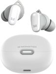 Monster N-Lite 206 Wireless Earbuds Bluetooth 5.4 in Ear Headphones, Bluetooth Ear Buds Built-in Microphone, Touch Control, Comfortable Fit, USB-C Fast Charging, IPX6 Waterproof, 25H Playtime, White