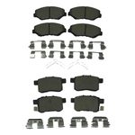 Ceramic Disc Brake Pad Set | Bremex Premium Front and Rear Brake Pads | Compatible with 2008-2012 Honda Accord