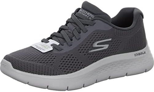 Skechers Men's, GO Walk Flex – Remark Walking Shoe, Gray/Charcoal, 16 Wide