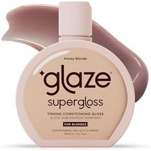 Glaze Super Gloss Color Conditioning Hair Gloss – Like a Tinted Moisturizer for Deeper/Dark Blonde Hair – Boosts Color, Repairs the Look of Damage & Adds Mirror Shine – Honey Blonde, 6.4 oz
