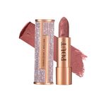 MyGlamm POUT by Karan Johar Intense Matte Plumping Lipstick - Sleepover Pout (Nude Pink Shade) | Highly Pigmented, Long Lasting, Lightweight, Creamy Matte Lipstick For Lip Makeup (4g)