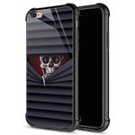 CARLOCA Compatible with iPhone 6S Case,Funny Voyeur Skull iPhone 6 Cases for Girls Boys,Graphic Design Shockproof Anti-Scratch Hard Back Case for iPhone 6/6S