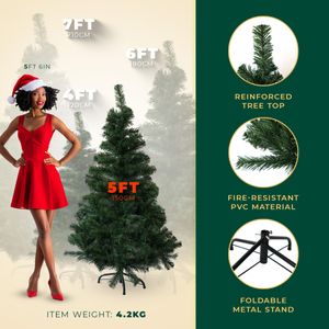 Festive Fix 4ft Artificial Christmas Tree – Green Holiday Decoration