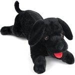 LotFancy Dog Stuffed Animal, 26 inch Black Lab Plush Dog, Realistic Stuffed Dog, Puppy Plush Toy for Kids