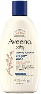 Aveeno Baby Soothing Hydration Creamy Body Wash with Natural Oatmeal for Dry & Sensitive Skin, Hypoallergenic, Fragrance, Paraben & Tear Free Formula, 8 Fl Oz