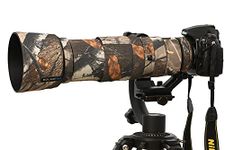 ROLANPRO Lens Camouflage Rain Cover for Nikon AF-S 200-500mm f/5.6E FL ED VR Lens Protective Case Guns Cotton Clothing-#1 (Not Waterproof)