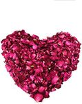 100 Grams Dried Rose Flower Petals Natural Real Red Rose Petal for Wedding Confetti Valentines Day Party Decoration Bath Foot SPA Sachets Crafting