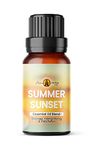 Summer Sunset, 100ml - Spring/Summer Essential Oil Blend – Orange, Ylang Ylang & Patchouli - 100% Natural, Therapeutic Grade, Aromatherapy, Diffuser