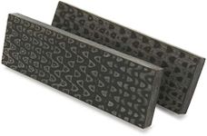WOODRIVER Black & Gray 3D Micarta Quail Feather Knife Scale Material, 3/8" X 2" X 5", 2-Pieces