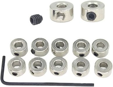 15pcs Hobbypark 1/8" Plated Landing Gear Stopper Set Wheel Collar 8x3.1mm / 0.31"x 0.12" RC Airplane Replacement