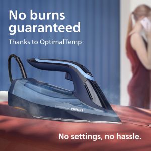 Philips Azur 8000 Steam Iron – Powerful Steam, Anti-Scale
