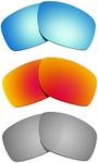 Littlebird4 1.5mm Polarized Replacement Lenses for Oakley Canteen 2014 OO9225 Sunglasses - MultiOptions (Silver+Fire Red+Ice Blue)