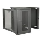 TRIPP LITE SmartRack 15U Low-Profile Switch-Depth Wall-Mount Rack Enclosure Cabinet, Black (SRW15US)