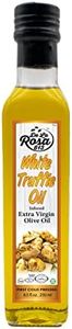 De La Rosa White Truffle Oil, First Cold Pressed, Vegan, Kosher, Non-GMO & Gluten Free, Drizzle Over Pastas, Pizza, Risotto, Soup & More, Truffle Oil 8.45 Oz (Pack of 1)