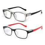 Outray 2 Pack Kids Anti Fog Safety Glasses with Side Shield & Blue Light Blocking Lens Protective Goggles Age 3-7