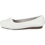 Clarks Women's Freckle Ice Closed Mocassins, 5 UK - White (White Leather)