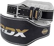 RDX Weight Lifting Belt for Fitness Gym Adjustable Leather Belt 6" Padded Lumbar Back Support Great for Bodybuilding, Powerlifting, Deadlifts Men Workout, Squats Exercise