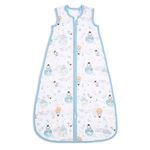 aden + anais essentials Baby Sleeping Bag, 100% Cotton Muslin, Wearable Swaddle Blanket for Girls & Boys, Newborn Sleep Sack, TOG Rating 1.0, 6-18 Months, space explorers