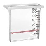 TFA Dostmann 47.1014 Analogue Rain Gauge Rain Gauge Rain Gauge for Fence Railing Clear L195 x W45 x H255mm