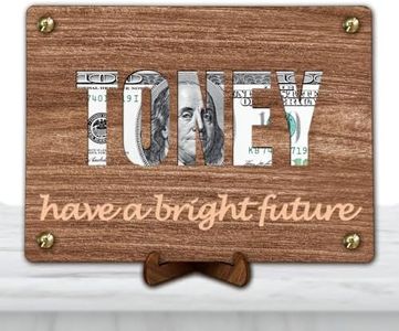 Bliver Personalized Wooden Money Envelope Custom Money Holder Gift for Christmas, Birthday, Mother's Day,Gruduation