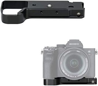 JJC GP-X1EM Grip Extension Metal Bracket for Sony A7RV A7R5 A7RIV A7R4 A7IV A7III A7II A7RIII A7RII A7SIII A9II A9 A1, Arca Swiss Quick Release Base with Extra 1/4"-20 Tripod Hole & Cold Shoe Mount