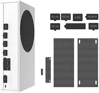 ECHZOVE Dust Plugs Compatible with Xbox Series S, Dust Filter Kit Compatible with Xbox Series S, Include 7 Silicone Series S Dust Protector and 4 PVC Series S Mesh Filter Covers