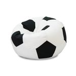 rucomfy Beanbags Kids Classic Football Beanbag. Childrens Bedroom Play Room or Garden Furniture Sports Decor. Arrives Filled. Water Resistant, Machine Washable Durable - 60 x 80cm (Beanbag Only)