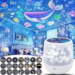 21 Sets of Films, Night Light for Kids Bedroom, Star Galaxy Projector for Kids, Planetarium Projector Night Lights for Girls with 360° Rotating, Birthday, Christmas, Gifts, Ceiling, Room Decor