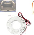 WEISIPU 2/4m Car Trunk LED Light Strip for Boot LED Tail Brake Turn Signal Lights Flow Type, Cool Car Rear Decoration Tailgate Accessories for SUV Trailers (Warm white, 4m)