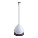 Clorox Toilet Plunger with Hideaway Caddy for Bathroom, Accessories Organizers & Storage, Toilet Unclogger, Plunger with Holder