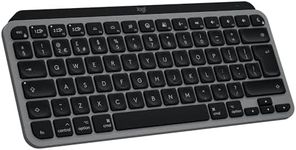 Logitech MX Keys Mini for Mac Minimalist Wireless Keyboard for MacBook Pro, Air, iMac,iPad, Compact, Bluetooth, Backlit Keys, USB-C, Fast, fluid Typing, QWERTY UK English Layout - Grey