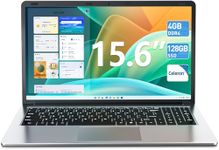 SGIN 15.6 Inch Laptops, 4GB RAM, 128GB SSD Laptop Computer, Celeron N4120 Processor, 2.4G/5G WiFi, Mini HDMI, Webcam, 8 Hrs Long Battery Life, 1TB TF Card Expansion, Type-C
