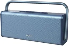 DOSS SoundBox XL Pro Bluetooth Speaker with 50W Powerful Stereo Sound, Extra Bass,16H Playtime, Bluetooth 5.3, Wireless Stereo Pairing, Portable Speaker for Bedroom, Office, Backyard, Garden - Blue