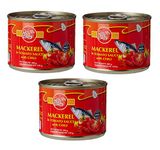 Golden Prize Mackerel In Tomato Sauce W/Chili 200 Gms Each - Pack of 3 Units