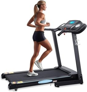 Folding Treadmill Electric with 12% Auto Incline & 15 Pre-Set Training Programs Large LCD Display Workout Running Machine Walking Jogging Running Exercise Machine for Home Office