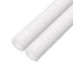 uxcell Foam Tube Pipe Insulation Freeze Protection Cover 3.28 Ft Length 1.18in ID 1.97in OD Pipe Insulation Kits White 2 Pack