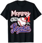 Mommy of Rookie 1st Baseball Birthday Party Theme Matching T-Shirt