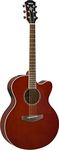 Yamaha CPX600 Medium Jumbo Root Beer Acoustic-Electric Guitar with Bag