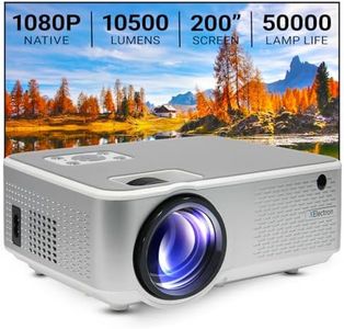 XElectron C9 Pro Full HD 1080p Native Resolution Projector for Home 4K | 200" Screen | 10500 Lumen (Best in Segment) | Inbuilt Speaker | Bluetooth, HDMI, VGA, AV, USB, Audio Out (C9, Silver)