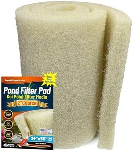 Aquatic Experts Beige COARSE Pond Filter Pad - 2 inch Thick - Bulk Roll Water Garden Filter Pond Media - Made in USA, (2 inch by 24 inch by 56 inch)