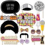 70s Disco - Photo Booth Props Kit - 20 Count