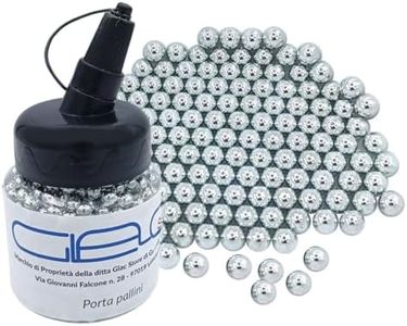 Glac Store® 1000 Pz Pallini in Acciaio Metallo da 6 mm per Softair Soft Air Pistole Fucili 0,80 Grammi Calibrati e Lucidati con Porta Pallini Incluso Comodo per Il Trasporto